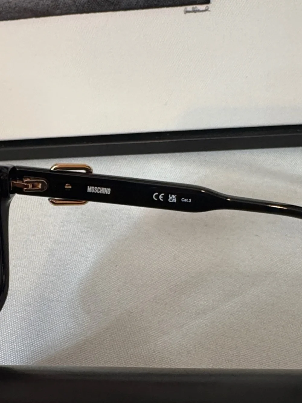 Moschino Black Sunglasses with Black Lenses